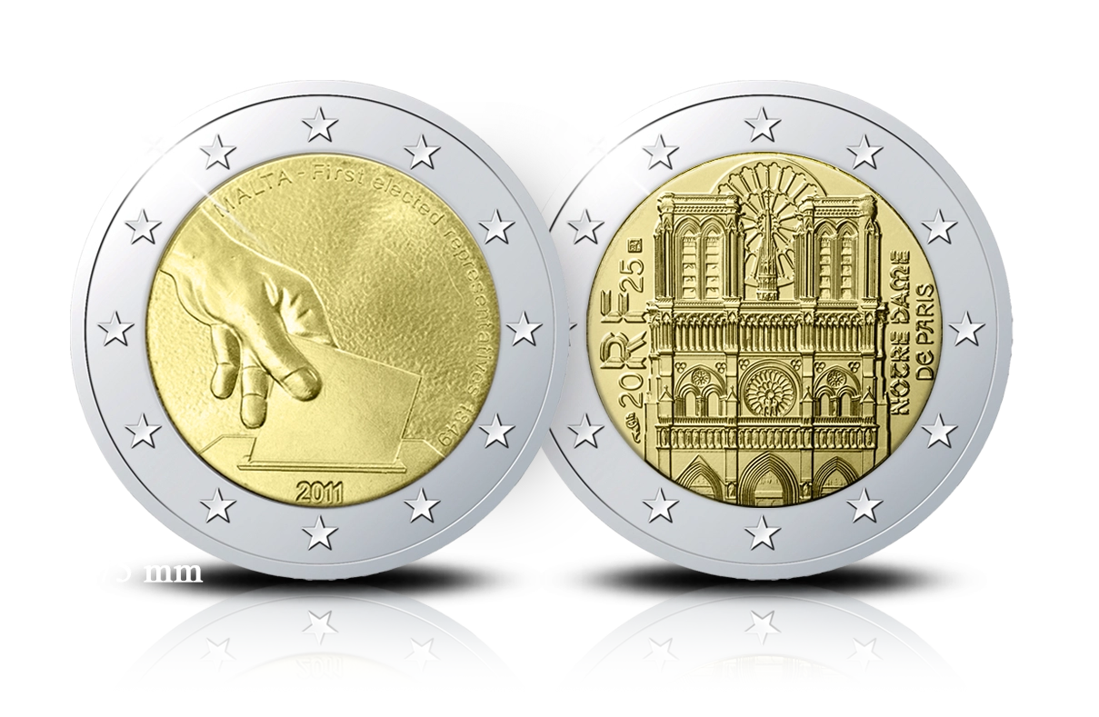 Officiële 2-euro herdenkingsmunten